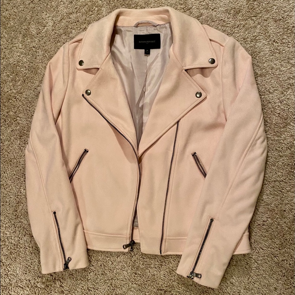 Suede Blush Pink Jacket